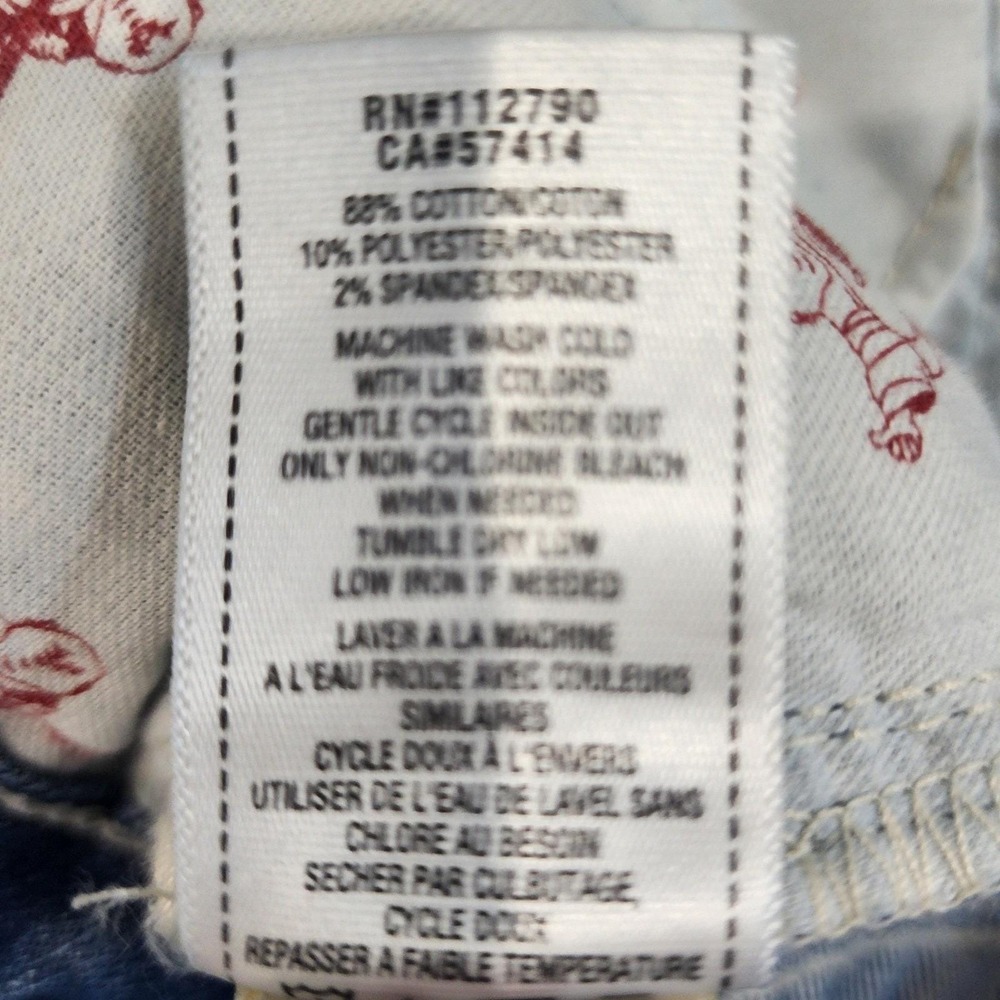 AUTHENTIC True Religion Jeans Women 26 Light Wash Skinny Low Rise Hidden Pocket - Picture 12 of 14